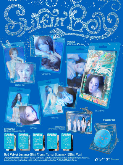 (PRE-ORDER) RED VELVET - SUMMER MINI ALBUM [VELVET SUMMER] (SMINI VER.) (5 VERSIONS) RANDOM