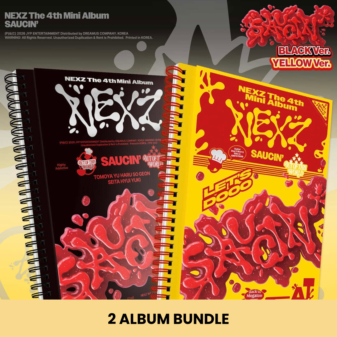 (PRE-ORDER) NEXZ - 4TH MINI ALBUM [SAUCIN'] (2 VERSIONS) BUNDLE