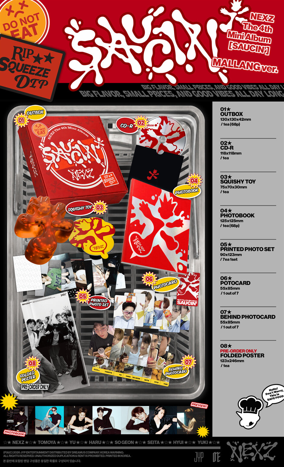 (PRE-ORDER) NEXZ - 4TH MINI ALBUM [SAUCIN'] MALLANG VER.