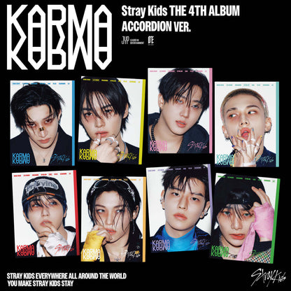 (PRE-ORDER) STRAY KIDS - KARMA (ACCORDION VER.) (8 VERSIONS) RANDOM - LightUpK