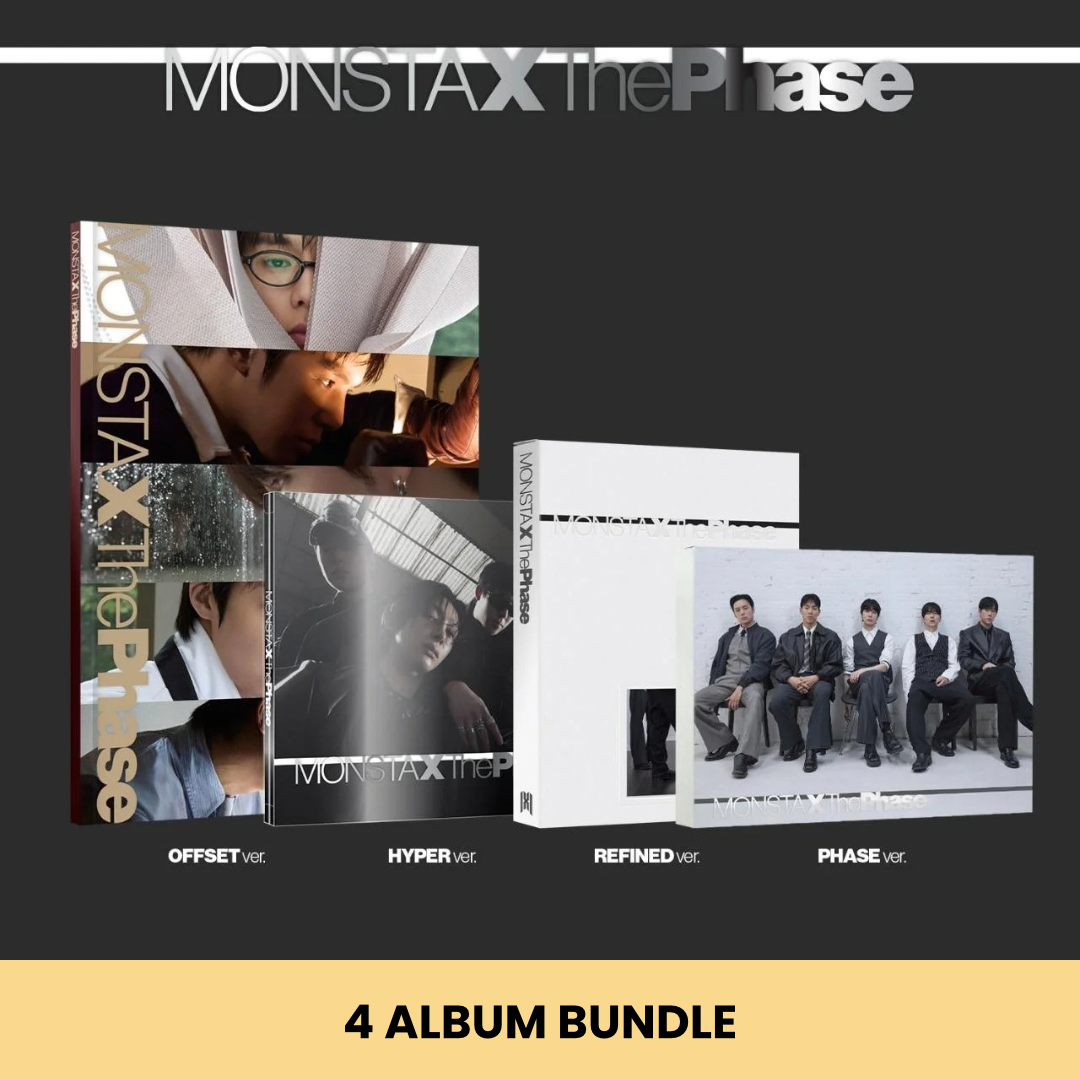 (PRE-ORDER) MONSTA X - THE PHASE (4 VERSIONS) BUNDLE