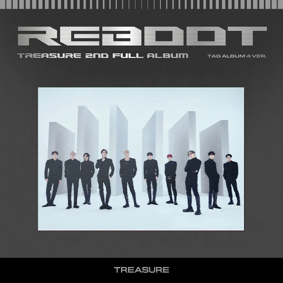 TREASURE - 2ND FULL ALBUM [REBOOT] YG TAG ALBUM (4 VERSIONS 