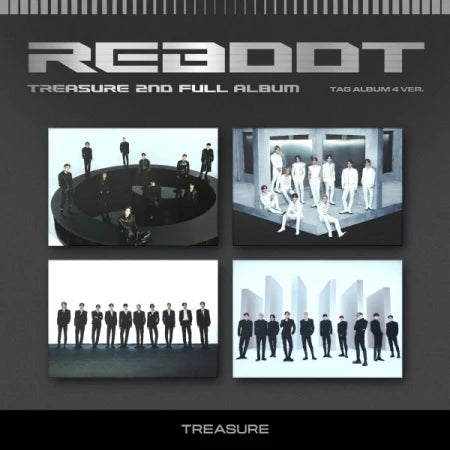 TREASURE - 2ND FULL ALBUM [REBOOT] YG TAG ALBUM (4 VERSIONS)