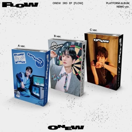 ONEW - 3RD MINI ALBUM [FLOW] (NEMO VER.) (3 VERSIONS) - LightUpK