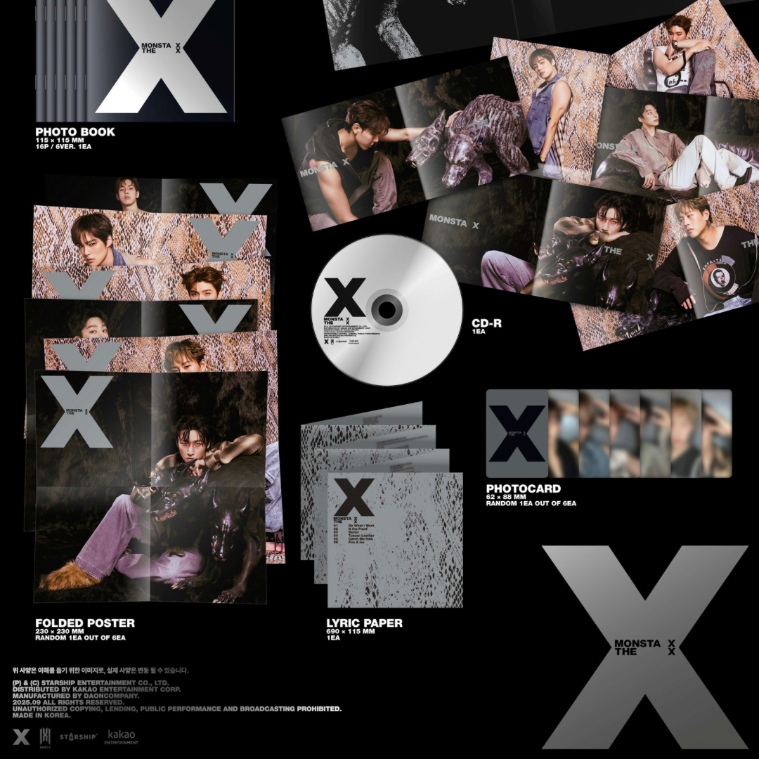 (PRE-ORDER) MONSTA X - THE X (DIGIPACK) (6 VERSIONS) RANDOM - LightUpK