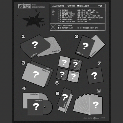 (PRE-ORDER) ALL(H)OURS - 4TH MINI ALBUM [VCF] (2 VERSION) RANDOM - LightUpK