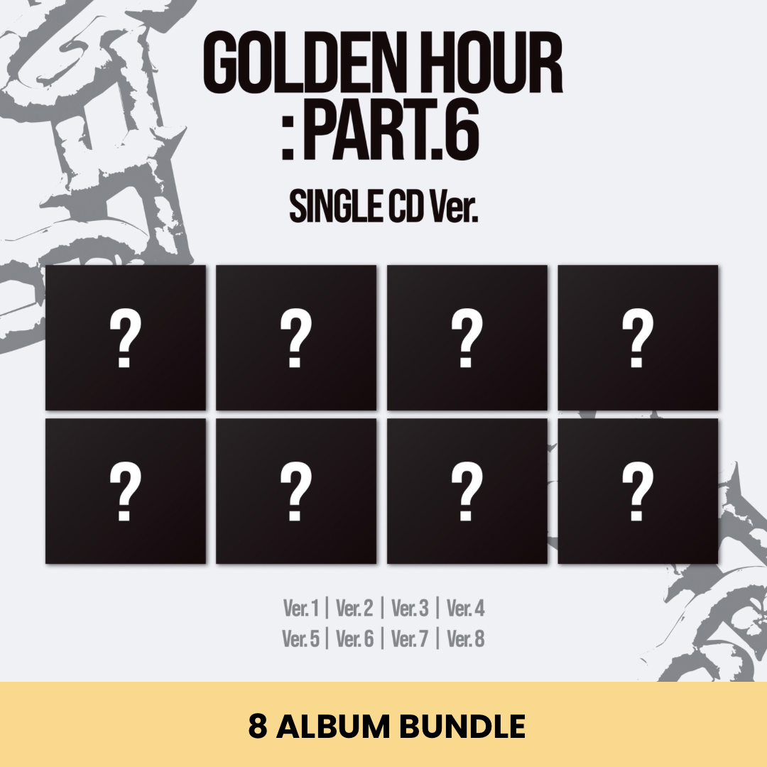 (PRE-ORDER) [hello82] ATEEZ - GOLDEN HOUR : PART.6 SINGLE CD VER. (8 VERSIONS) BUNDLE