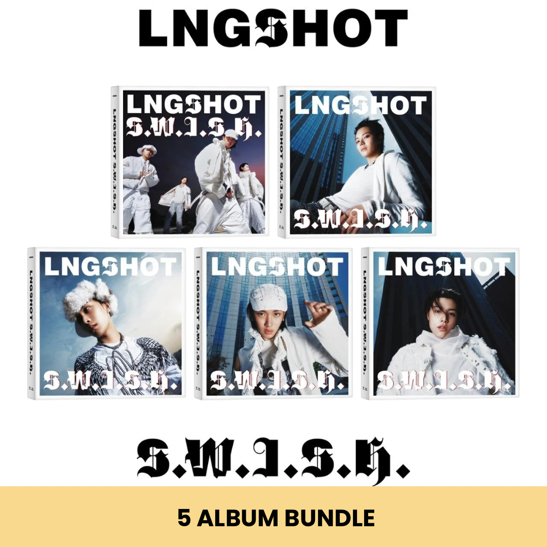 (PRE-ORDER) LNGSHOT - EP [S.W.I.S.H.] (STANDARD VER.) (5 VERSIONS) BUNDLE