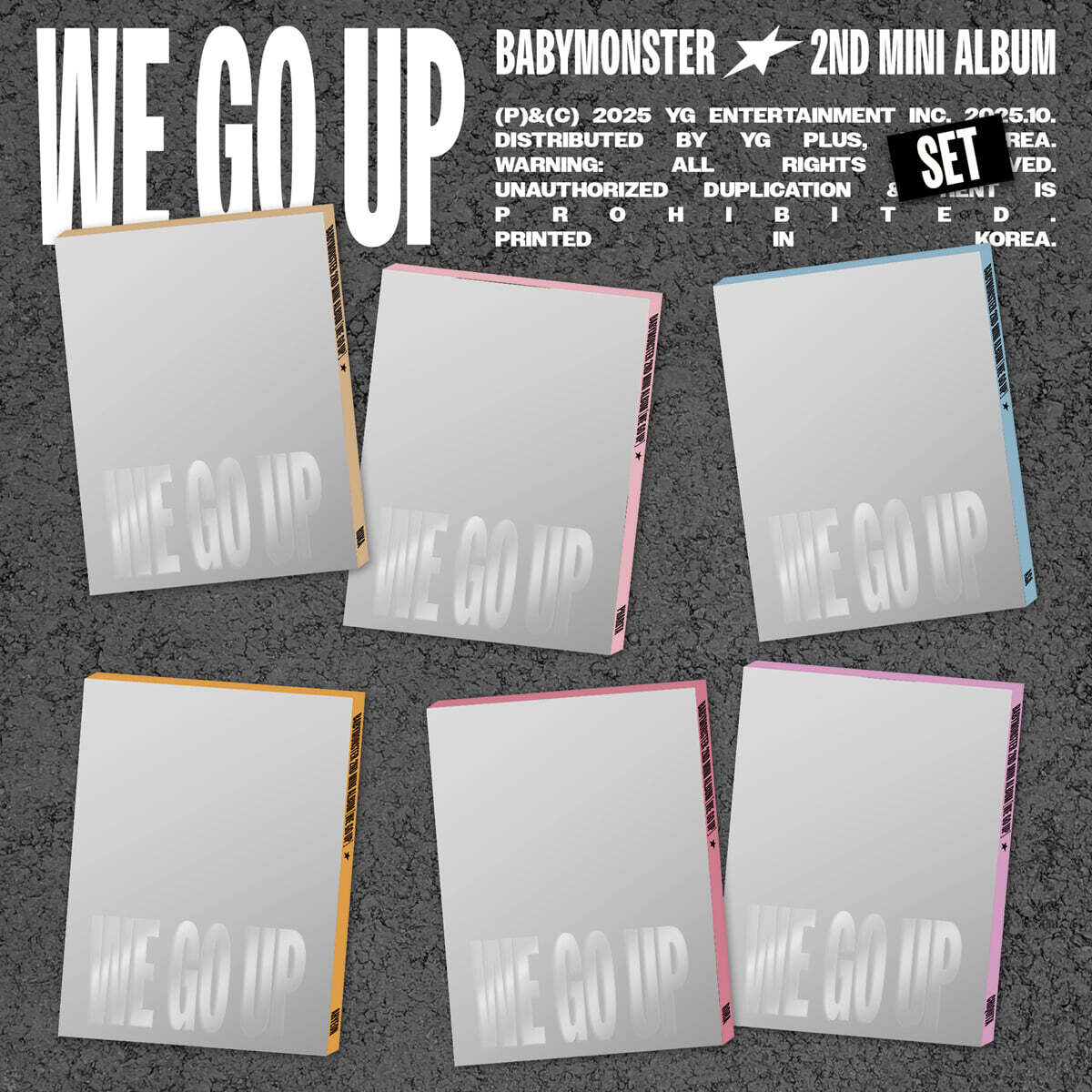 (PRE-ORDER) BABYMONSTER - WE GO UP (PATTERN VER.) (6 VERSIONS) - LightUpK