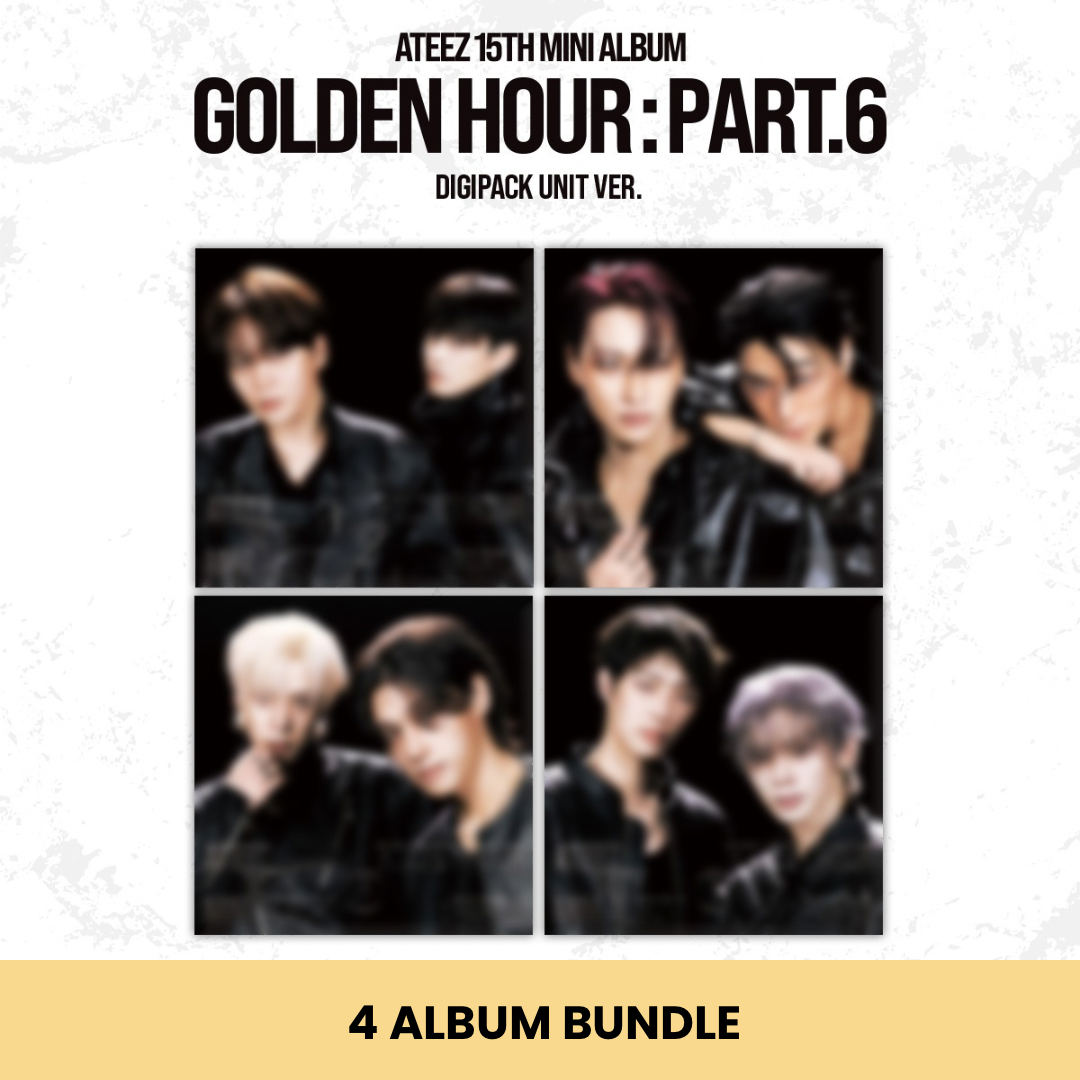 (PRE-ORDER) ATEEZ - GOLDEN HOUR : PART.6 (DIGIPACK UNIT VER.) (4 VERSIONS) BUNDLE