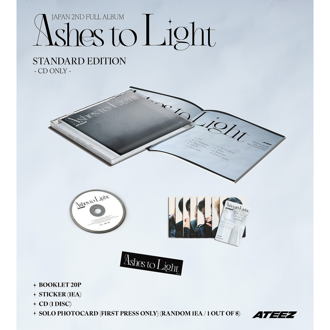 ATEEZ - ASHES TO LIGHT (STANDARD EDITION) - LightUpK