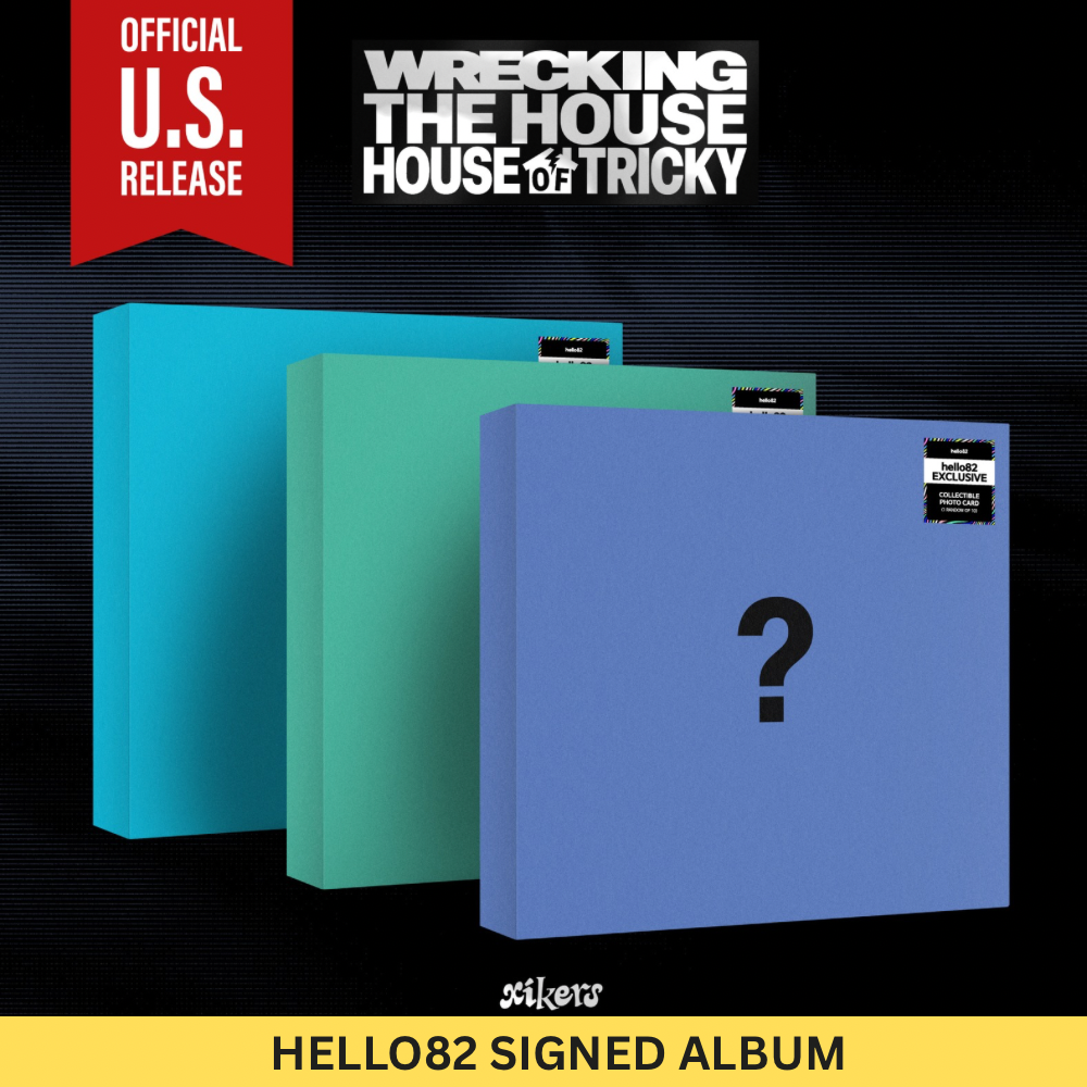 (PRE-ORDER) [HELLO82] [SIGNED] [HELLO82 EXCLUSIVE] XIKERS - HOUSE OF TRICKY : WRECKING THE HOUSE (3 VERSIONS) - LightUpK