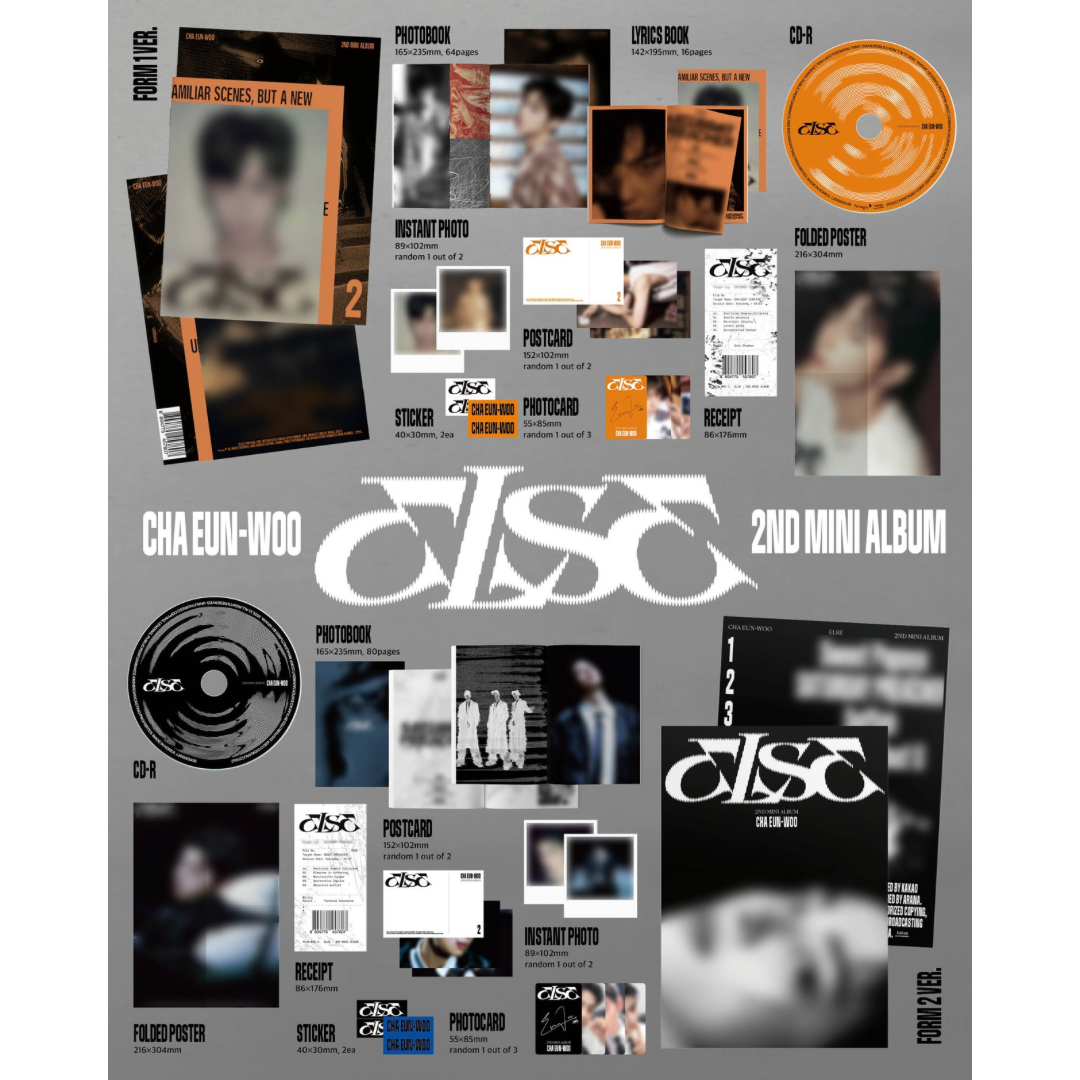 CHA EUN WOO - 2ND MINI ALBUM [ELSE] (2 VERSIONS)