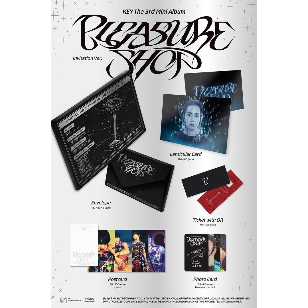 KEY - 3RD MINI ALBUM [PLEASURE SHOP] (INVITATION VER.) - LightUpK