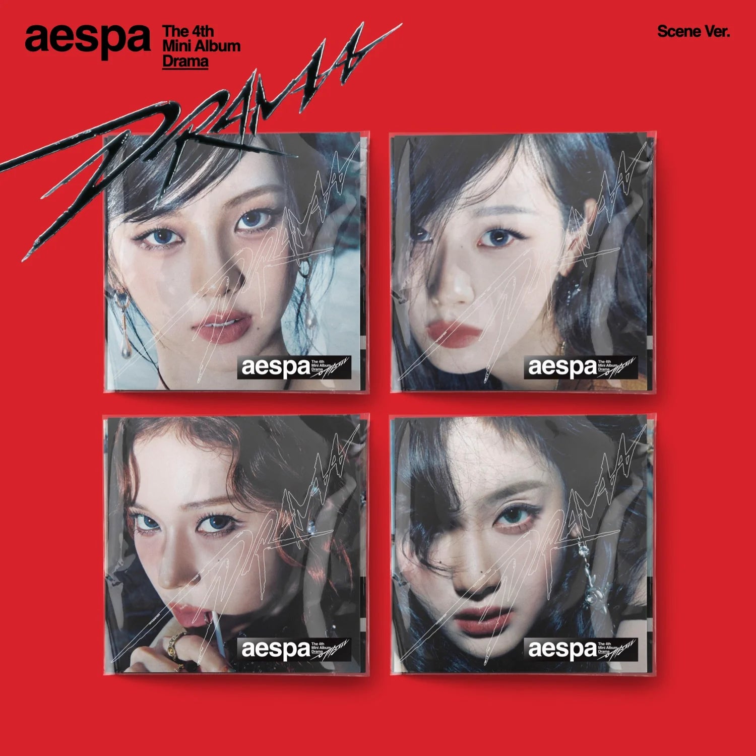 AESPA - 4TH MINI ALBUM [DRAMA] (SCENE VER.) (4 VERSIONS) - LightUpK