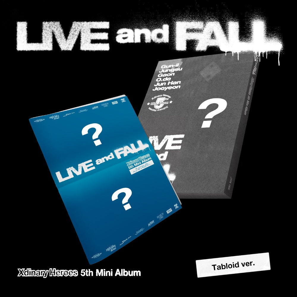 XDINARY HEROES - 5TH MINI ALBUM [LIVE AND FALL] [TABLOID VER.] - LightUpK