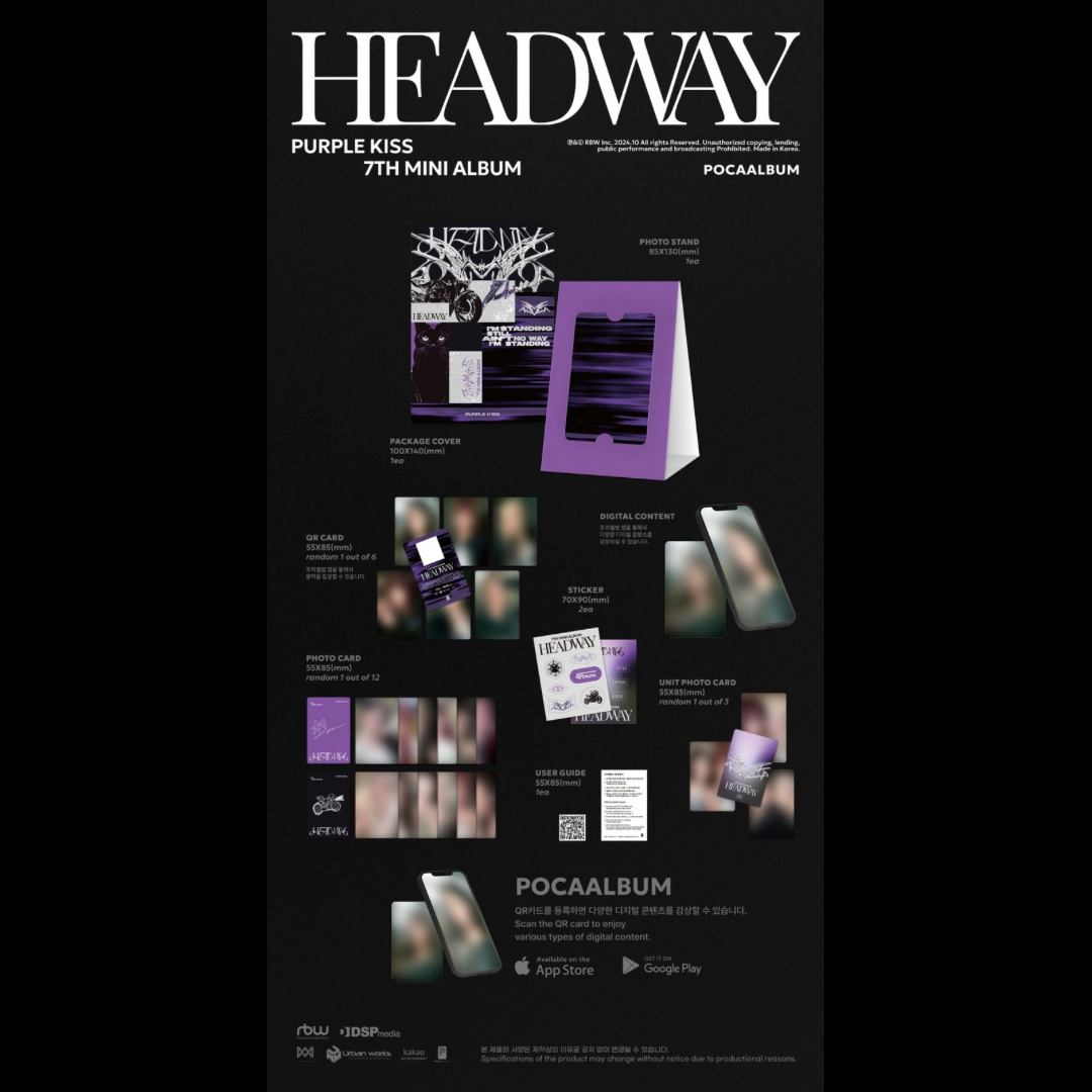 PURPLE KISS - 7TH MINI ALBUM [HEADWAY] (POCAALBUM) - LightUpK