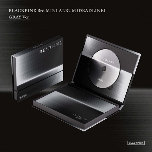 (PRE-ORDER) BLACKPINK - 3RD MINI ALBUM [DEADLINE] GRAY VER. - LightUpK