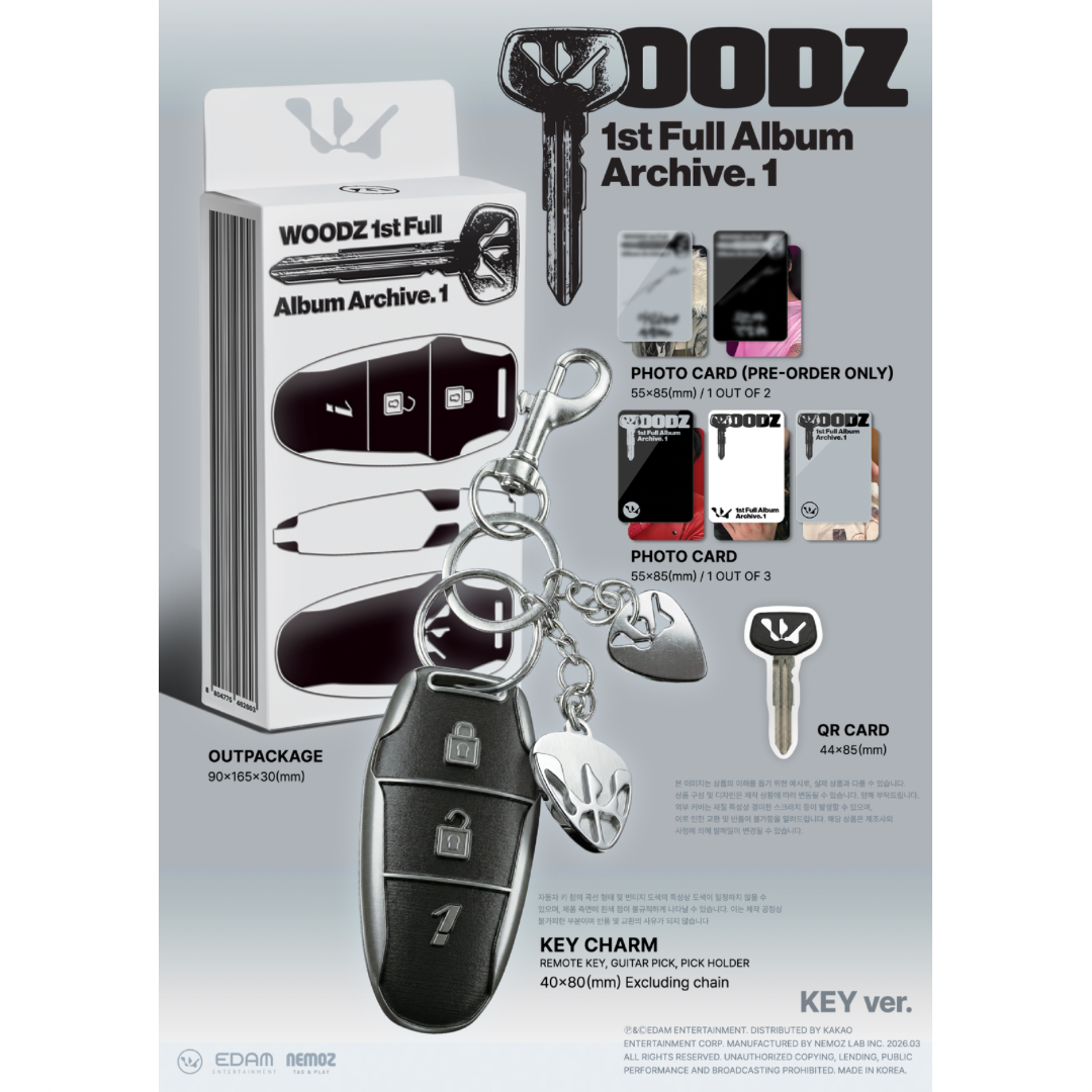 (PRE-ORDER) WOODZ - 1ST FULL ALBUM [ARCHIVE. 1] (KEY VER.)