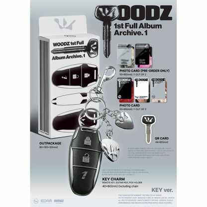 (PRE-ORDER) WOODZ - 1ST FULL ALBUM [ARCHIVE. 1] (KEY VER.)