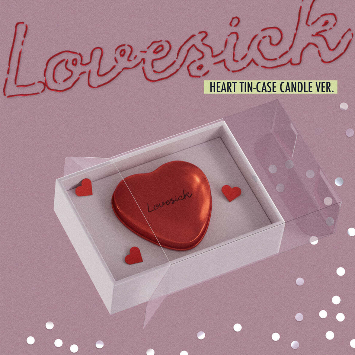 (PRE-ORDER) CHAERYEONG - 1ST MINI ALBUM [LOVESICK] (HEART TIN-CASE CANDLE VER.)