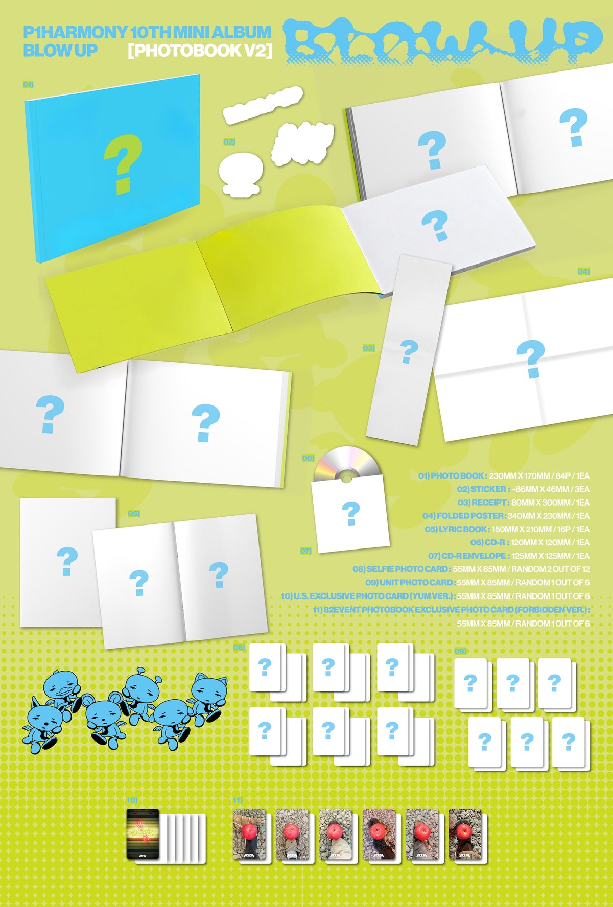(PRE-ORDER) [hello82] [82EVENT EXCLUSIVE] P1HARMONY - BLOW UP (3 VERSIONS)