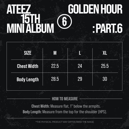 (PRE-ORDER) [hello82] ATEEZ - GOLDEN HOUR : Part.6 Merch - HOODIE (3 SIZES) - LightUpK