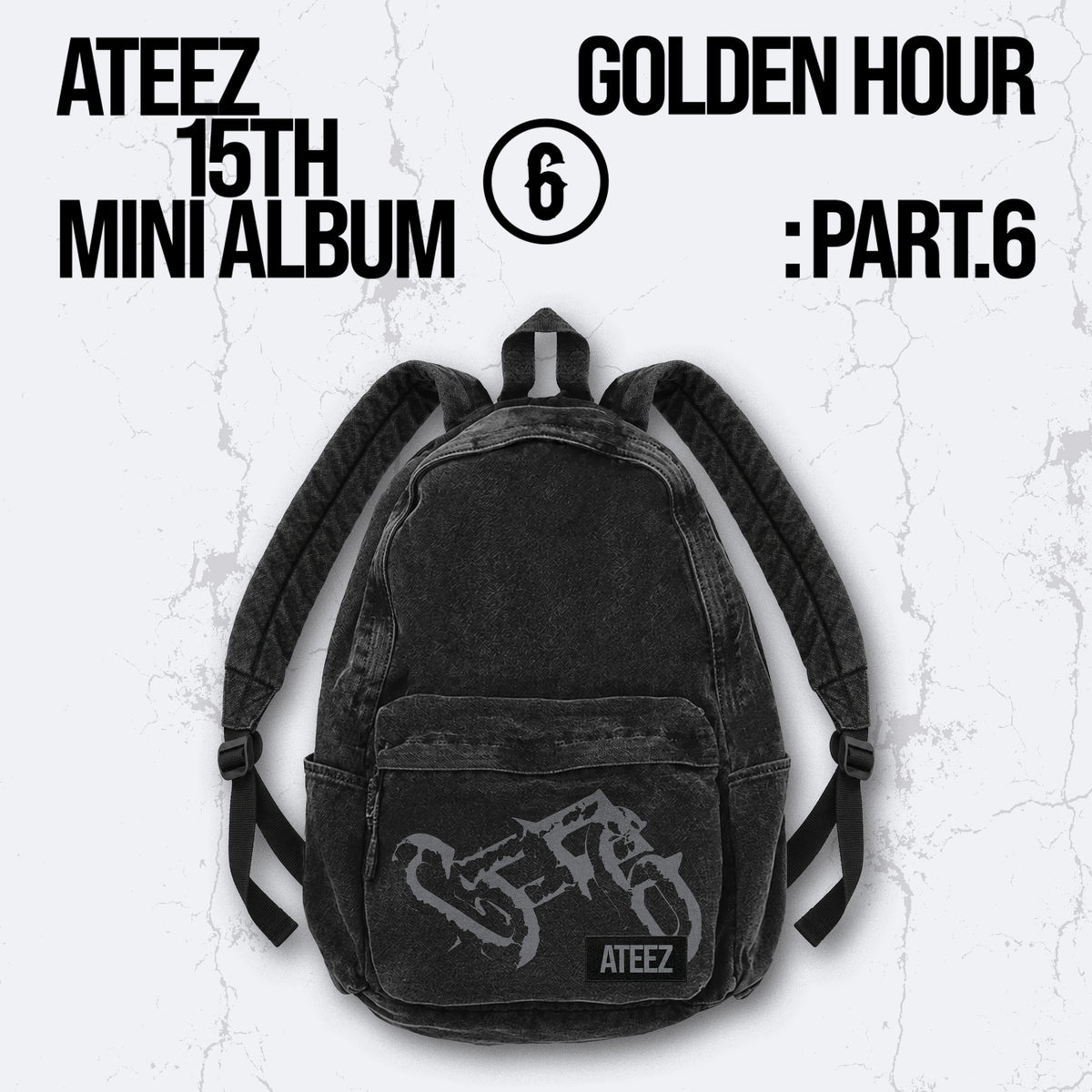 (PRE-ORDER) [hello82] ATEEZ - GOLDEN HOUR : Part.6 Merch - WASHED BACKPACK - LightUpK