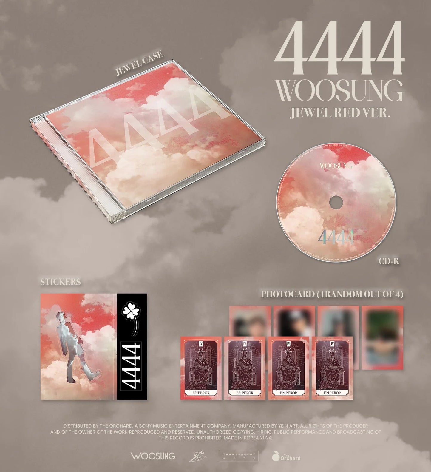 WOOSUNG - 4444 (JEWEL VER.) (2 VERSIONS)