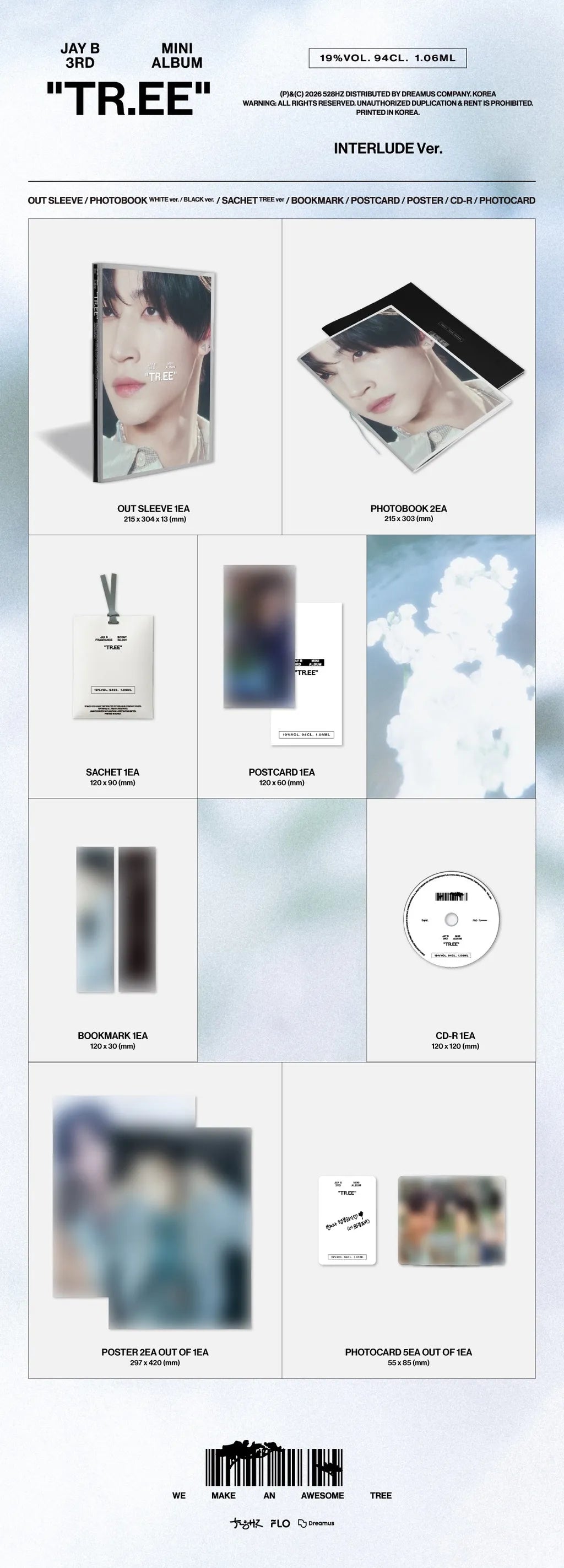 (PRE-ORDER) JAY B - 3RD MINI ALBUM  [TR.EE] (INTERLUDE VER.)