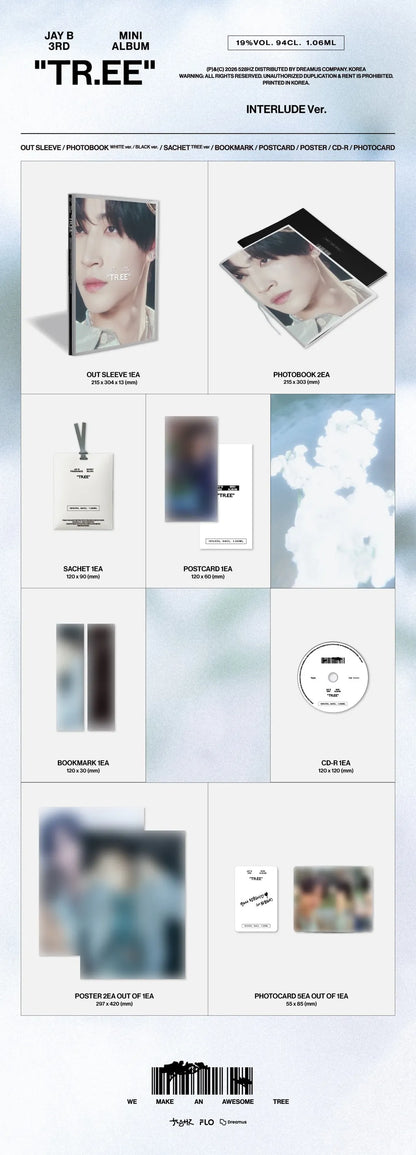 (PRE-ORDER) JAY B - 3RD MINI ALBUM  [TR.EE] (INTERLUDE VER.)