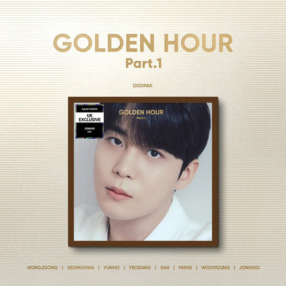 [HELLO82 EXCLUSIVE] [POP-UP EXCL.] ATEEZ - GOLDEN HOUR : PART 1 (DIGIPAK VER.) (8 VERSIONS)