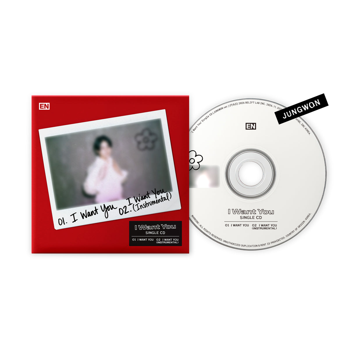 (PRE-ORDER) [hello82] ENHYPEN - 'I WANT YOU' SINGLE CD (6 VERSIONS) - LightUpK