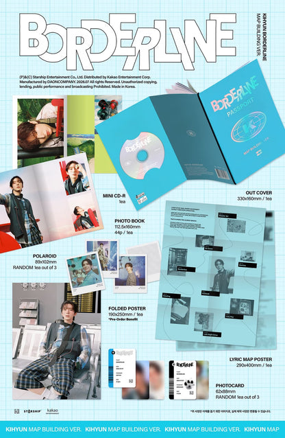 KIHYUN - EP [BORDERLINE] (MAP BUILDING VER.)