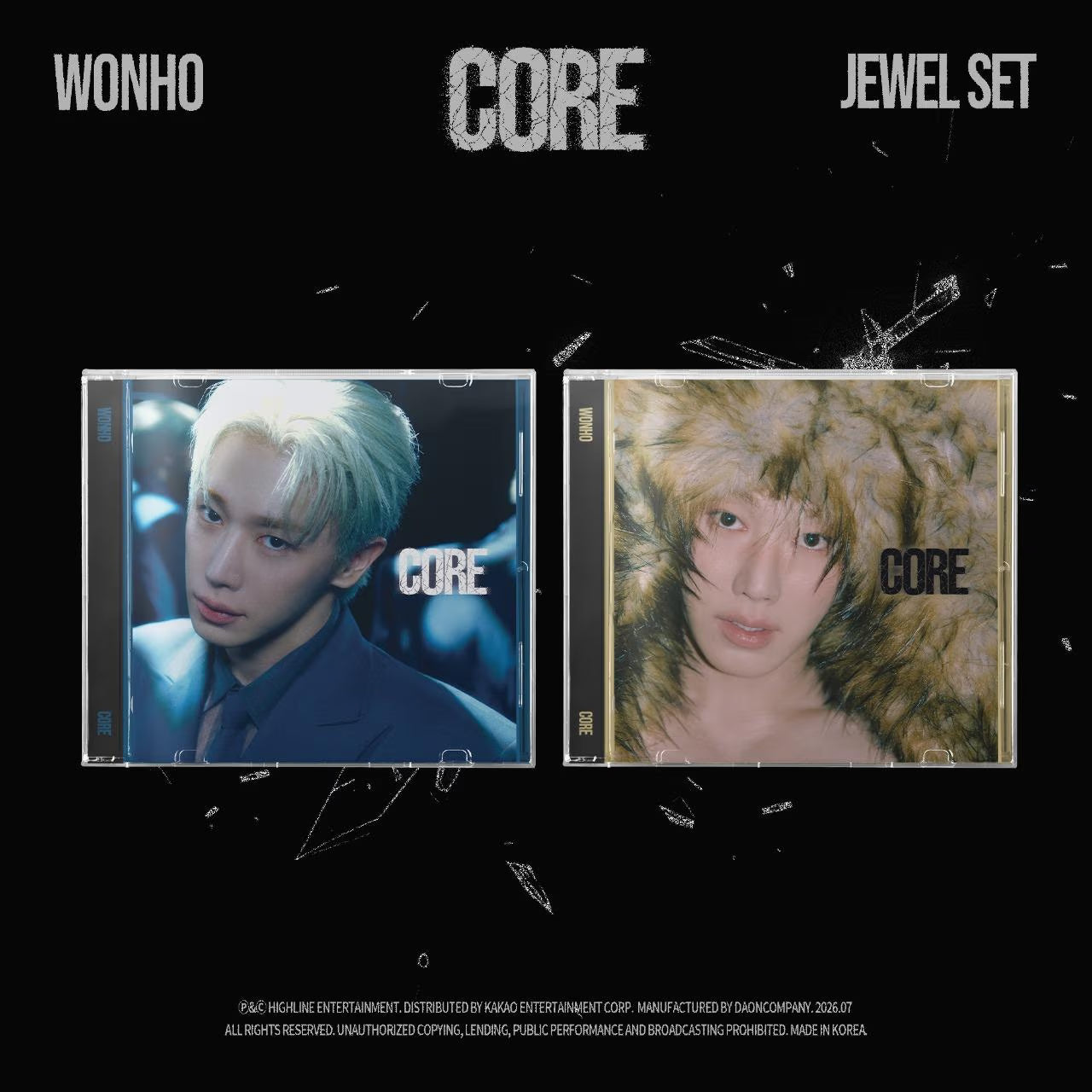 (PRE-ORDER) WONHO - EP [CORE] (JEWEL VER.) (2 VERSIONS) RANDOM