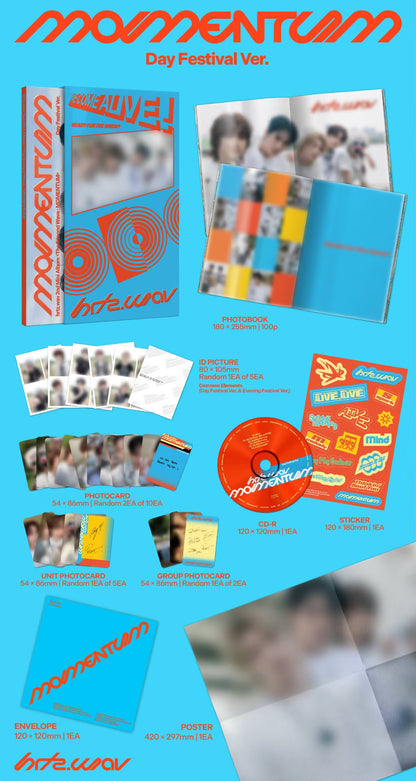 (PRE-ORDER) HRTZ.WAV - 2ND MINI ALBUM [THE SECOND WAVE : MOMENTUM] (2 VERSIONS)