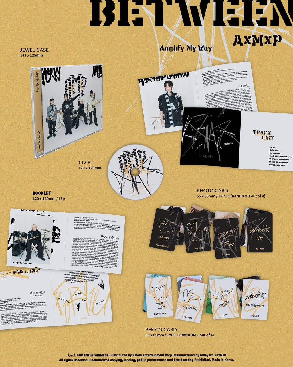 AXMXP - 1ST MINI ALBUM [AMPLIFY MY WAY] (BETWEEN VER.)