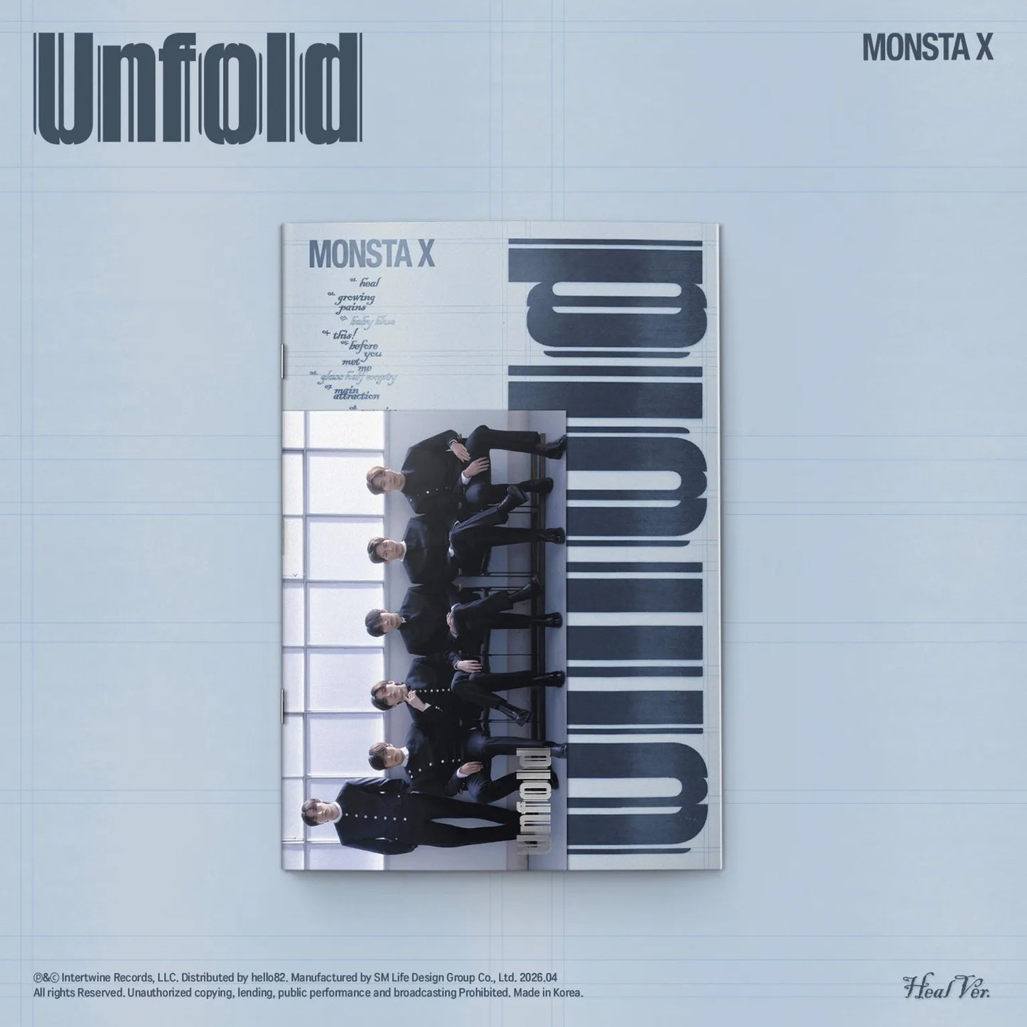 MONSTA X - AMERICAN STUDIO ALBUM [UNFOLD] (4 VERSIONS) - LightUpK