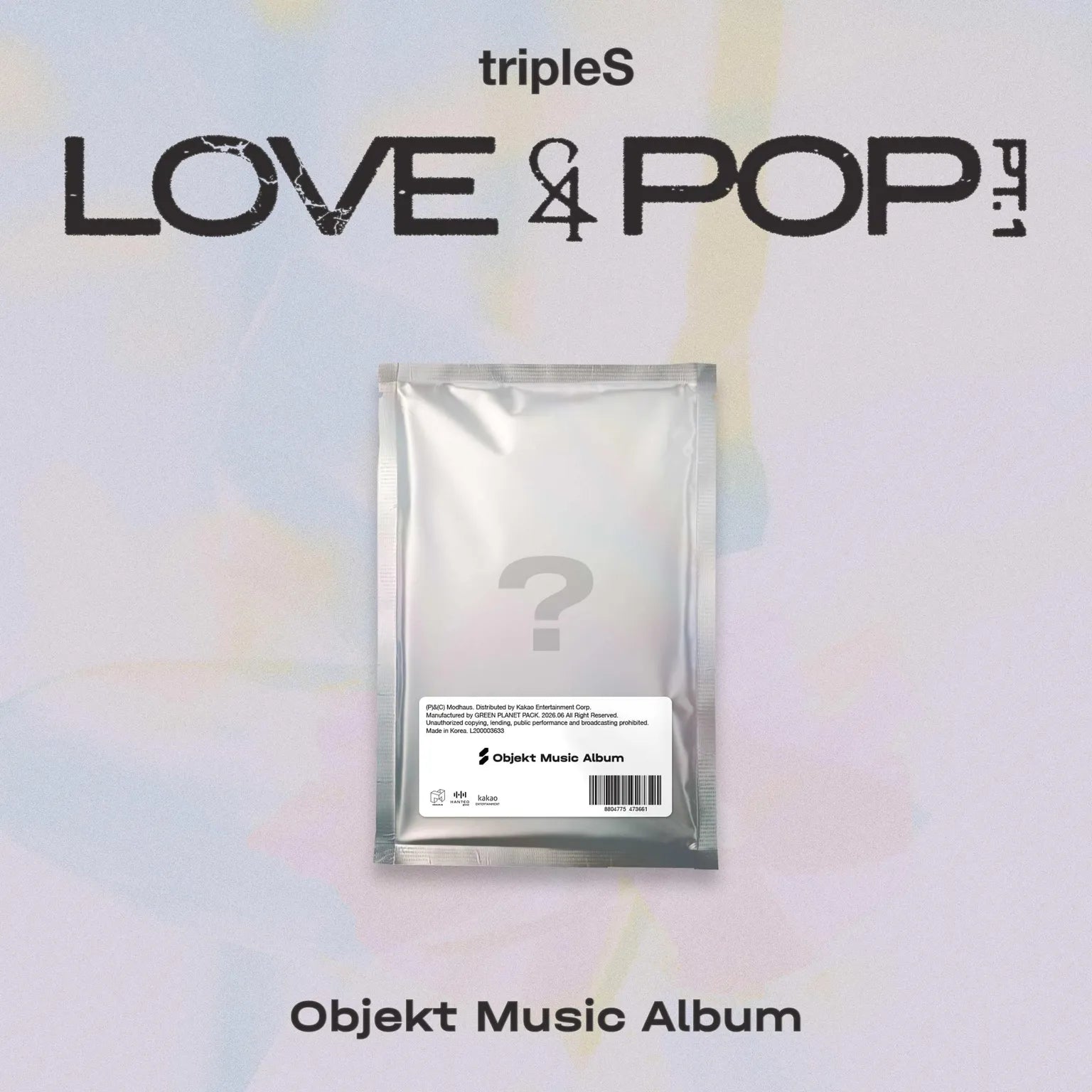 (PRE-ORDER) TRIPLES - [LOVE&POP] PT.1 (OBJEKT MUSIC ALBUM) - LightUpK