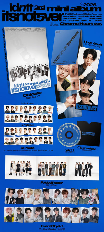 (PRE-ORDER) IDNTT - 3RD MINI ALBUM [ITSNOTOVER] (2 VERSIONS) RANDOM