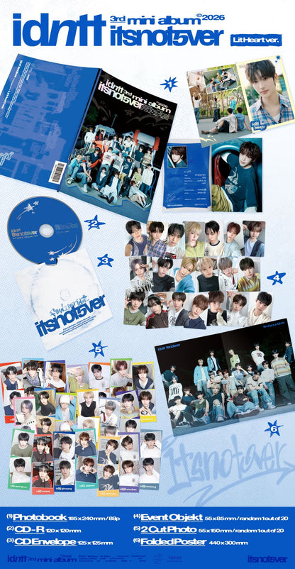(PRE-ORDER) IDNTT - 3RD MINI ALBUM [ITSNOTOVER] (2 VERSIONS) RANDOM