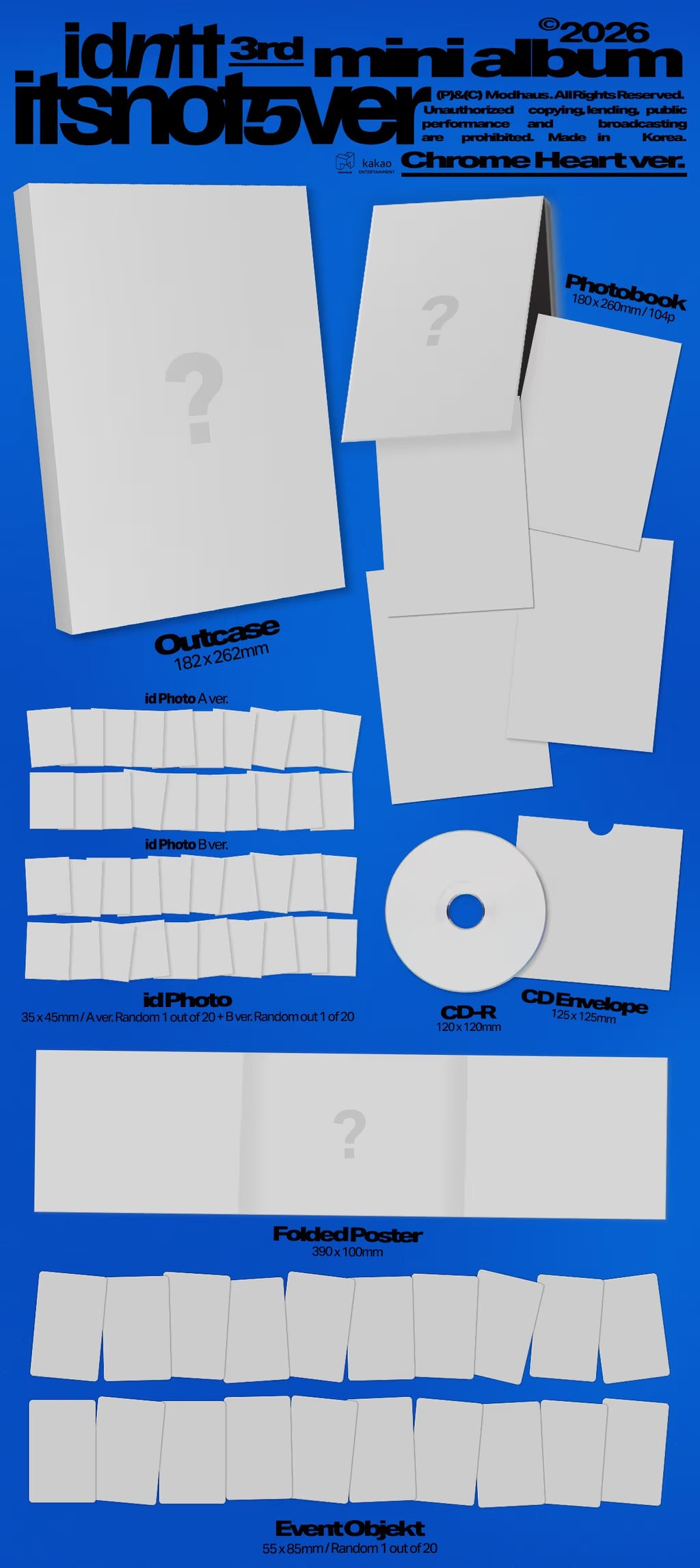 (PRE-ORDER) IDNTT - 3RD MINI ALBUM [ITSNOTOVER] (2 VERSIONS) RANDOM