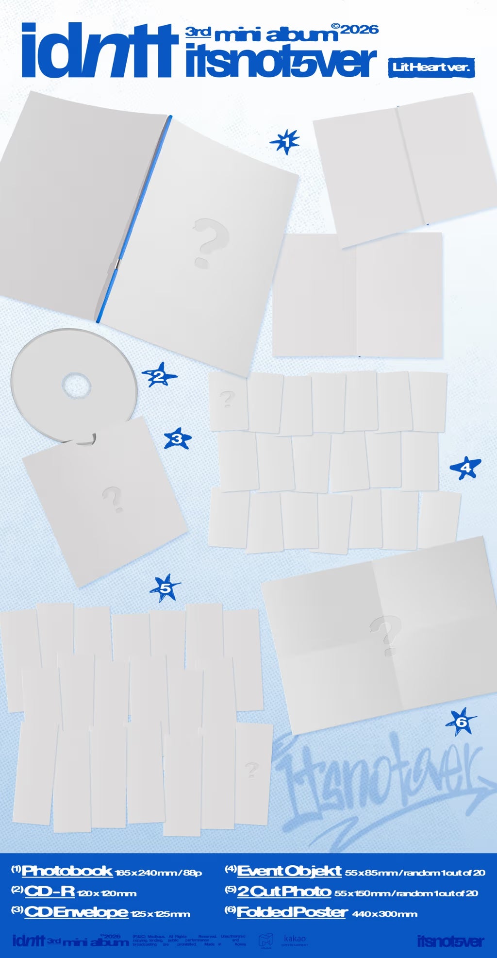 (PRE-ORDER) IDNTT - 3RD MINI ALBUM [ITSNOTOVER] (2 VERSIONS) RANDOM