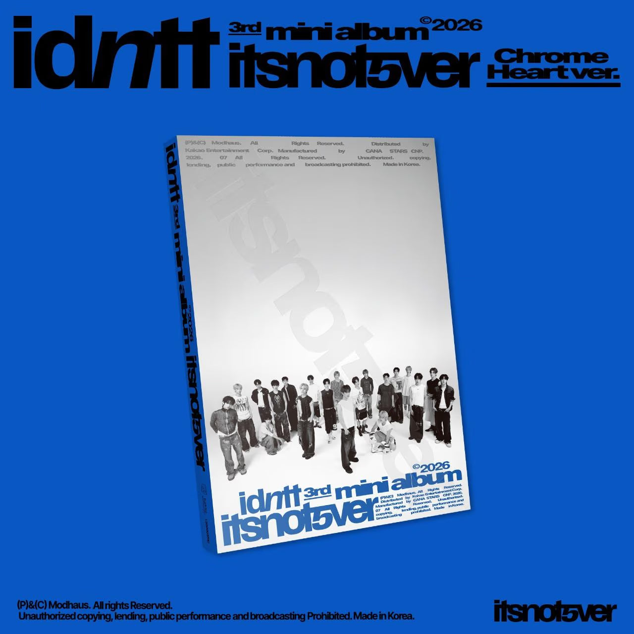 (PRE-ORDER) IDNTT - 3RD MINI ALBUM [ITSNOTOVER] (2 VERSIONS) RANDOM
