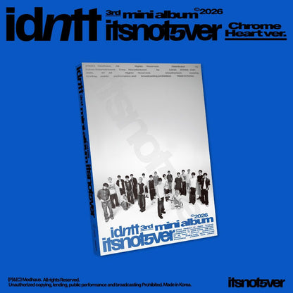 (PRE-ORDER) IDNTT - 3RD MINI ALBUM [ITSNOTOVER] (2 VERSIONS) RANDOM
