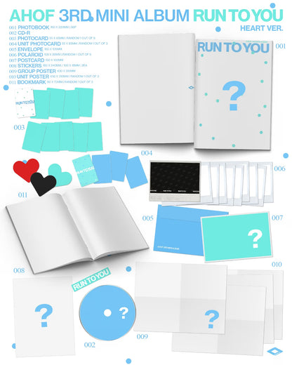 (PRE-ORDER) AHOF - 3RD MINI ALBUM [RUN TO YOU] (PHOTOBOOK VER.) (2 VERSIONS) RANDOM