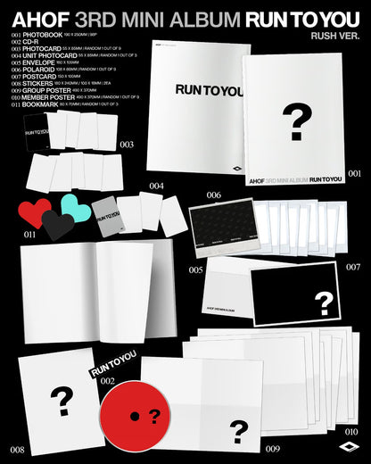 (PRE-ORDER) AHOF - 3RD MINI ALBUM [RUN TO YOU] (PHOTOBOOK VER.) (2 VERSIONS) RANDOM