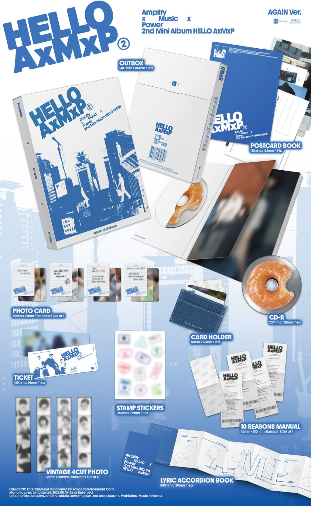 (PRE-ORDER) AXMXP - 2ND MINI ALBUM [HELLO AXMXP] (2 VERSIONS)