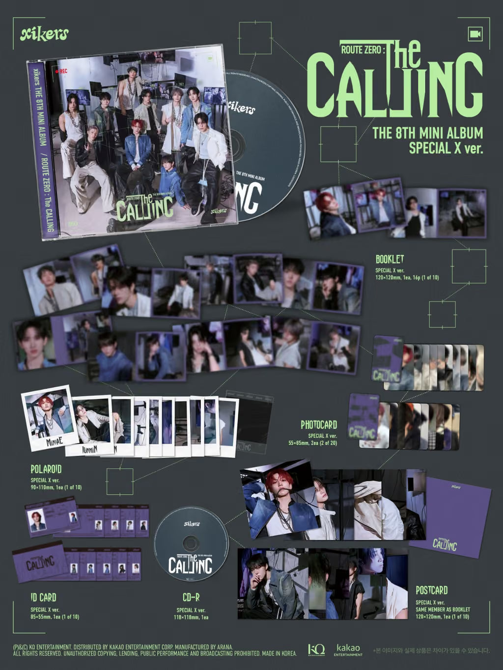 (PRE-ORDER) XIKERS - 8TH MINI ALBUM [ROUTE ZERO : THE CALLING] (SPECIAL X VER.)