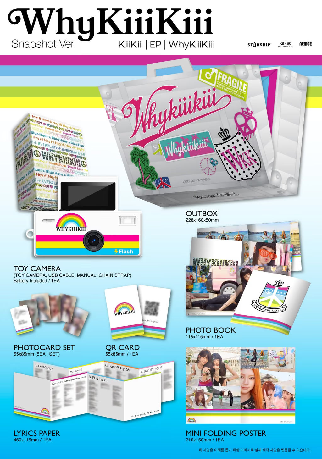 (PRE-ORDER) KIIIKIII - EP [WHYKIIIKIII] SNAPSHOT VER.